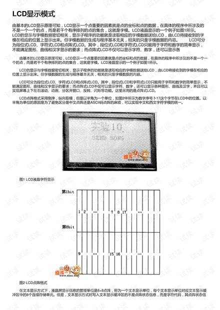 LCD显示模式