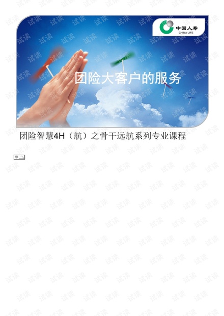 团险大客户的服务