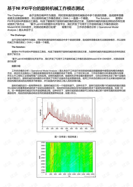 基于NI PXI平台的旋转机械工作模态测试