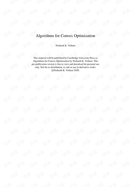 Algorithms for Convex Optimization-Nisheeth K. Vishnoi.pdf