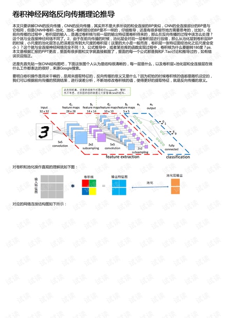 卷积神经网络反向传播理论推导