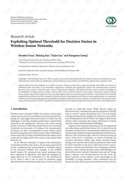Exploiting Optimal Threshold for Decision Fusion in Wireless Sensor Networks