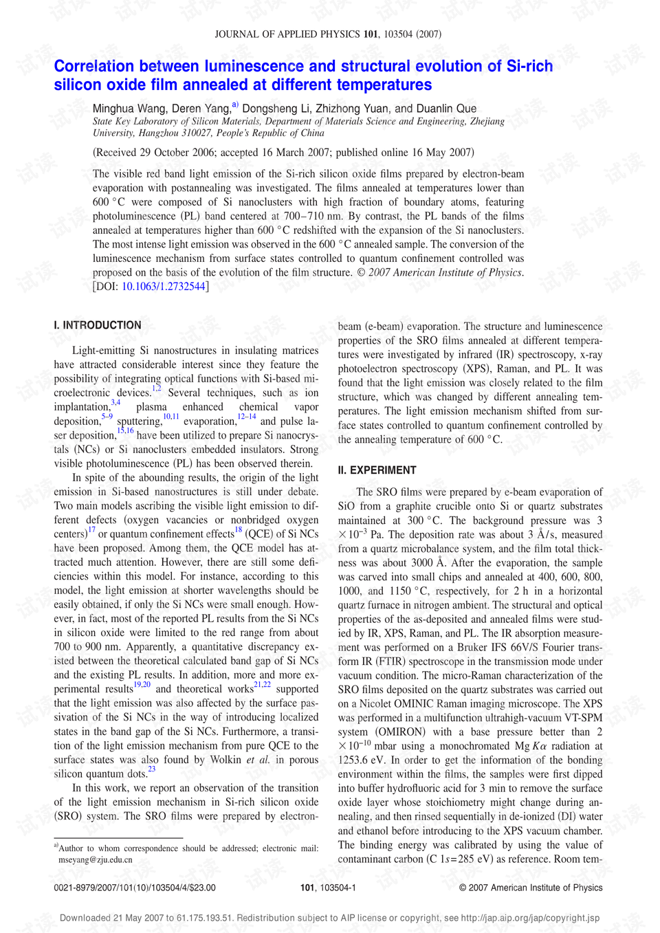 luminescence and structural evolution of si-rich silicon oxide