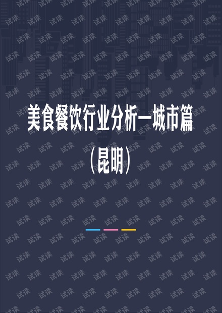 昆明美食餐饮行业分析.pdf