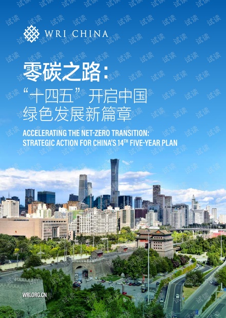 零碳之路:“十四五”开启中国绿色发展新篇章-WRI.pdf