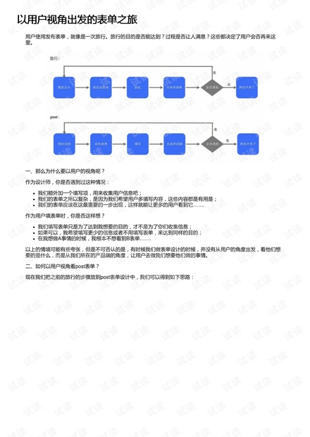 以用户视角出发的表单之旅