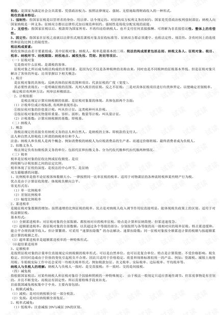 税法--期末复习知识点总结.pdf