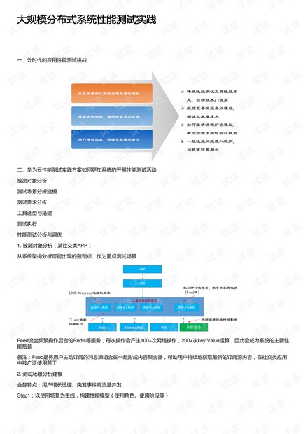 大规模分布式系统性能测试实践