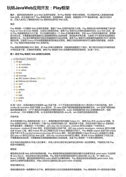 玩转JavaWeb应用开发:Play框架