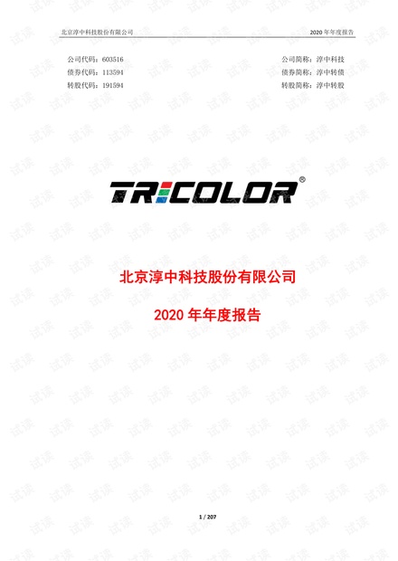 北京淳中科技股份有限公司2020年年度报告.pdf