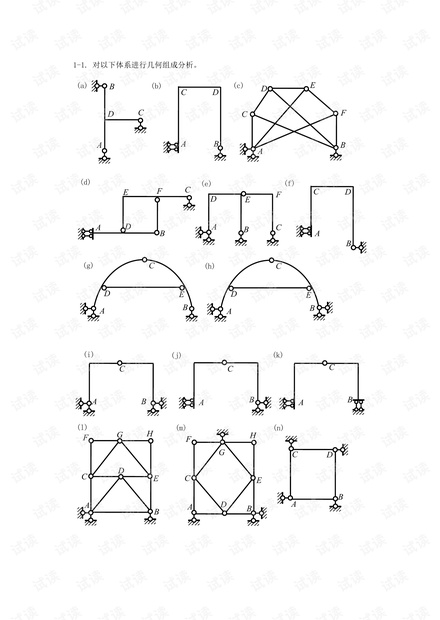 广州大学《结构力学》各章典型例题.pdf