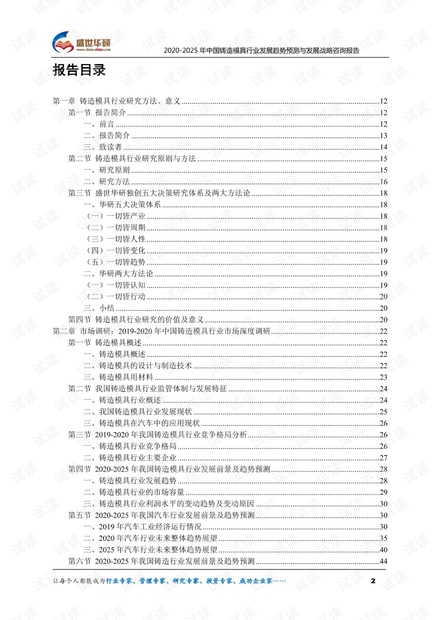 2020-2025年中国铸造模具行业发展趋势预测与发展战略咨询报告.pdf