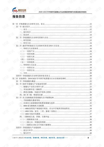 2020-2025年中国手机摄像头行业发展趋势预测与发展战略咨询报告.pdf