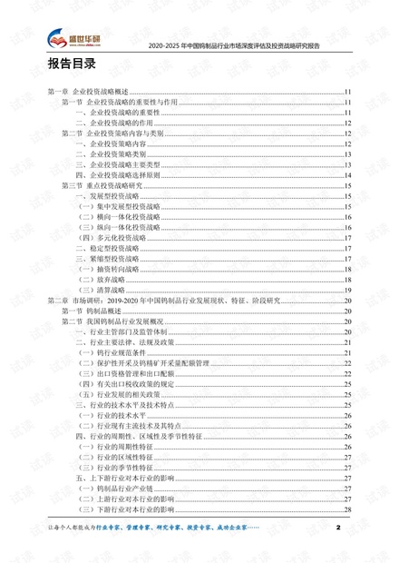 2020-2025年中国钨制品行业市场深度评估及投资战略研究报告.pdf