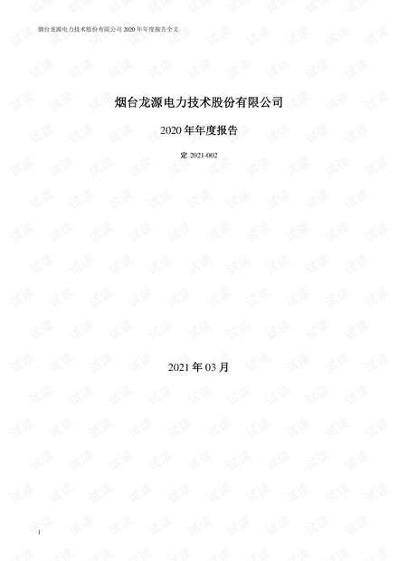 龙源技术:2020年年度报告.PDF