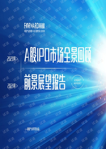 2020年A股IPO市场全景回顾与2021年前景展望专题报告.pdf