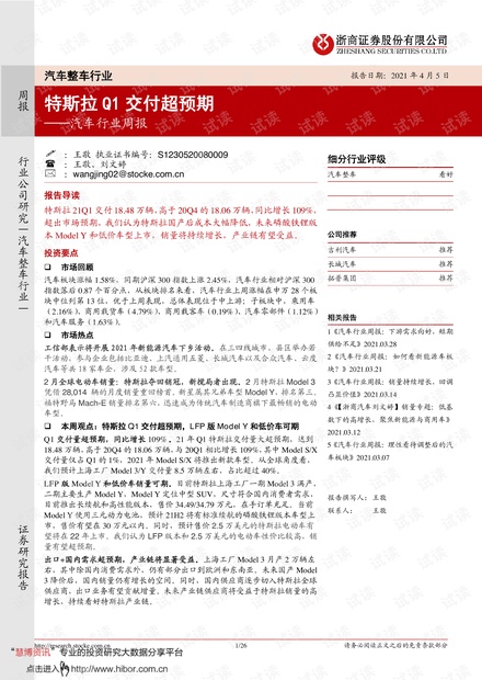 20210405-浙商证券-汽车行业周报:特斯拉Q1交付超预期.pdf