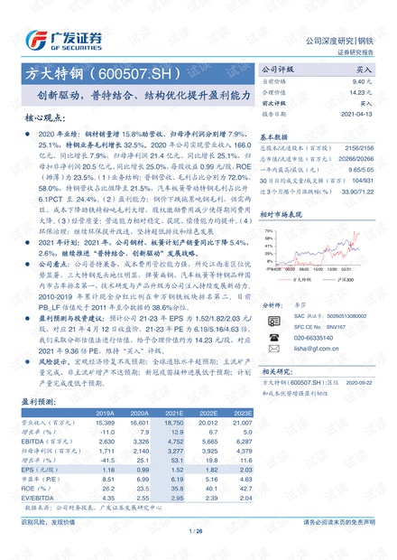 20210413-广发证券-方大特钢-600507-创新驱动,普特结合、结构优化提升盈利能力.pdf