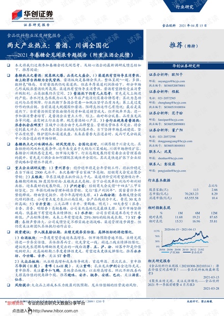 20210415-华创证券-食品饮料行业深度研究报告:2021年春糖会见闻录专题报告(附重点酒企反馈),两大产业热点,酱酒、川调全国化.pdf