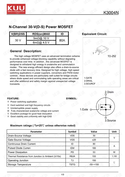 K3004N TO-252.pdf