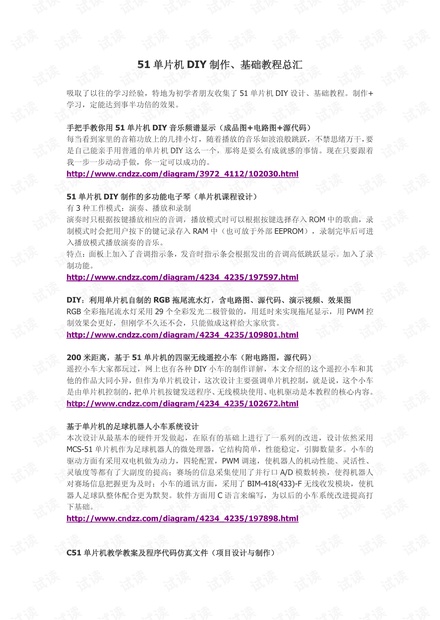 51单片机DIY制作、基础教程总汇.pdf