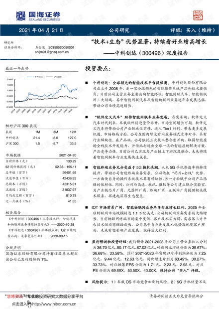 20210421-国海证券-中科创达-300496-深度报告:“技术+生态”优势显著,持续看好业绩高增长.pdf