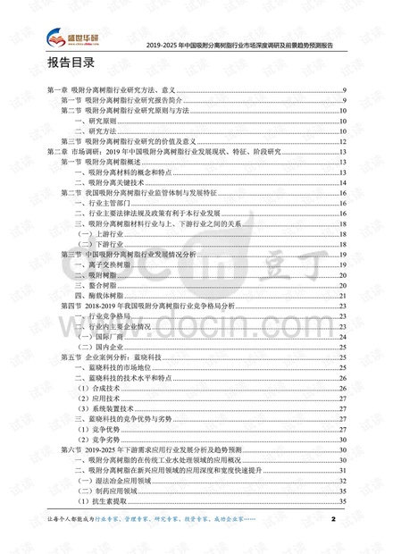 2019-2025年中国吸附分离树脂行业市场深度调研及前景趋势预测报告.pdf