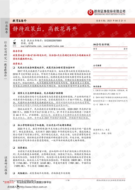 20210421-浙商证券-教育行业&海外:静待政策出,高教花再开.pdf