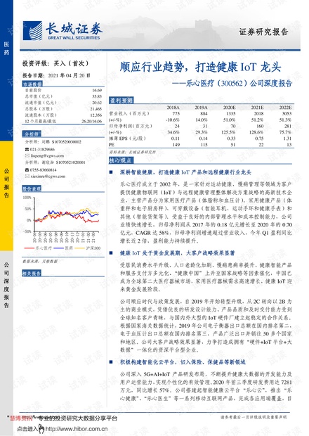 20210420-长城证券-乐心医疗-300562-公司深度报告:顺应行业趋势,打造健康IoT龙头.pdf