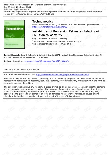 Instabilities of Regression Estimates Relating Air Pollution to Mortality