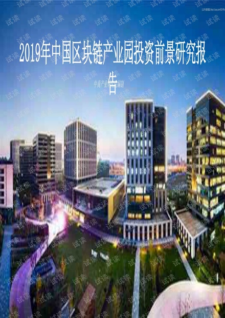 2019年中国区块链产业园投资前景研究报告.pdf