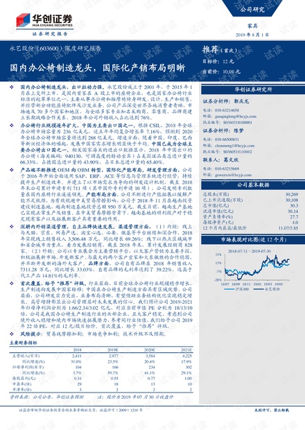 永艺股份(603600)深度研究报告:国内办公椅制造龙头,国际化产销布局明晰.pdf