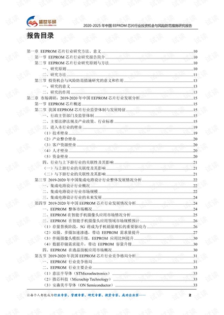 2020-2025年中国EEPROM芯片行业投资机会与风险防范措施研究报告.pdf