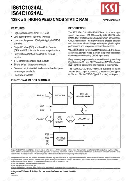 ISSI-IS61C1024AL.pdf