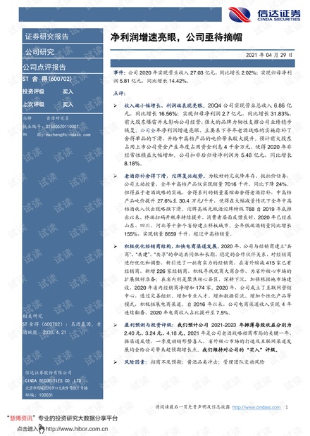 20210429-信达证券-ST舍得-600702-净利润增速亮眼,公司亟待摘帽.pdf