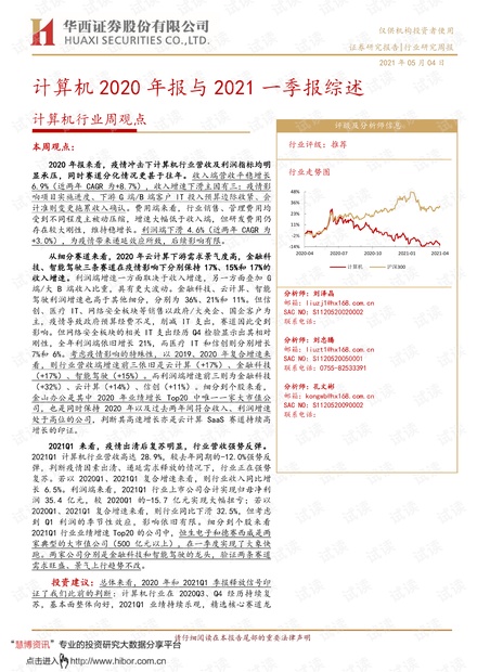 20210504-华西证券-计算机行业周观点:计算机2020年报与2021一季报综述.pdf