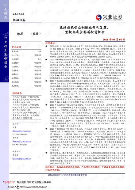 20210506-兴业证券-机械设备行业:业绩成长受益制造业景气复苏,重视高成长赛道投资机会.pdf