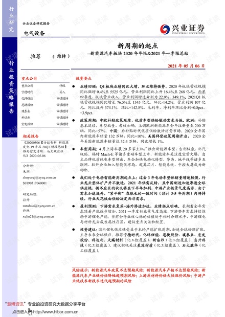 20210506-兴业证券-电气设备行业:新能源汽车板块2020年年报&2021年一季报总结,新周期的起点.pdf