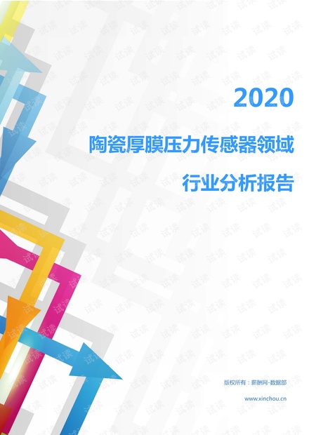 2020年IT通讯电子器件行业陶瓷厚膜压力传感器领域行业分析报告(市场调查报告).pdf