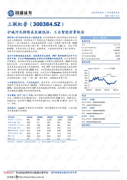 20210513-国盛证券-三联虹普-300384-护城河及持续成长被低估,工业智能前景极佳.pdf