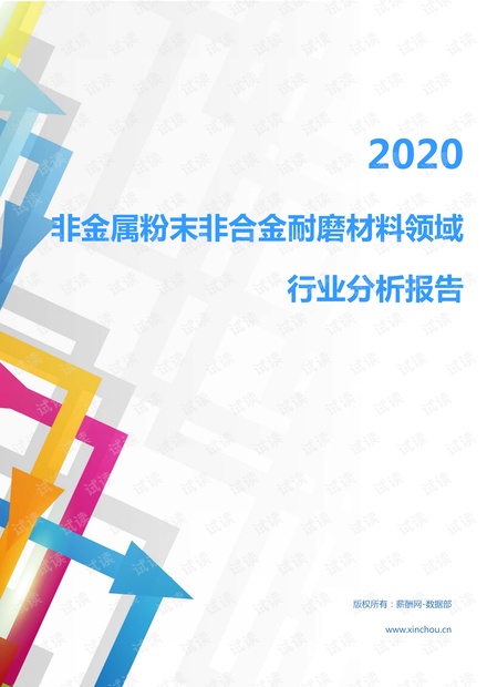 2020年冶金能源环保非金属矿产行业非金属粉末非合金耐磨材料领域行业分析报告(市场调查报告).pdf