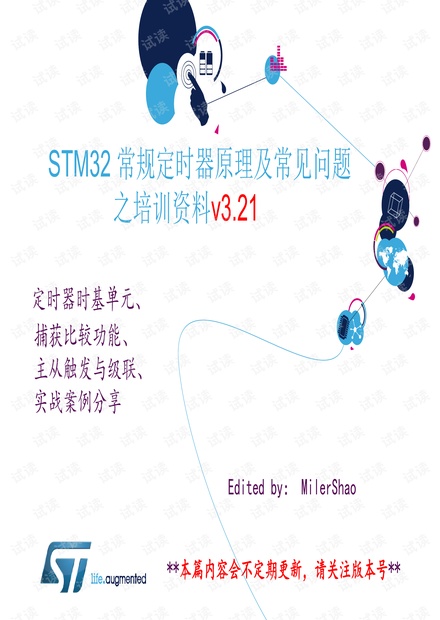 STM32 常规定时器原理及常见问题之培训资料v3.21.pdf