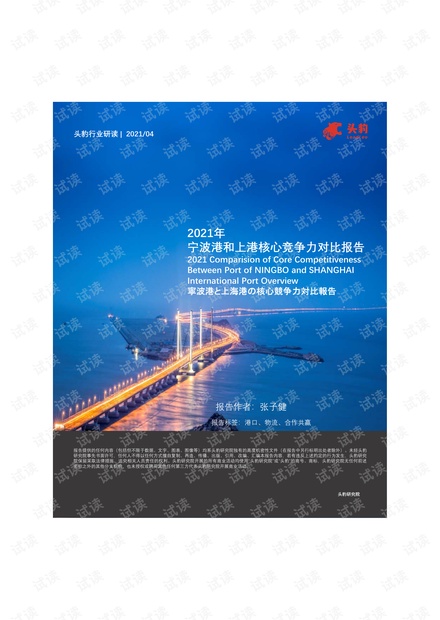 20210430-头豹研究院-港口行业:2021年宁波港和上港核心竞争力对比报告.pdf