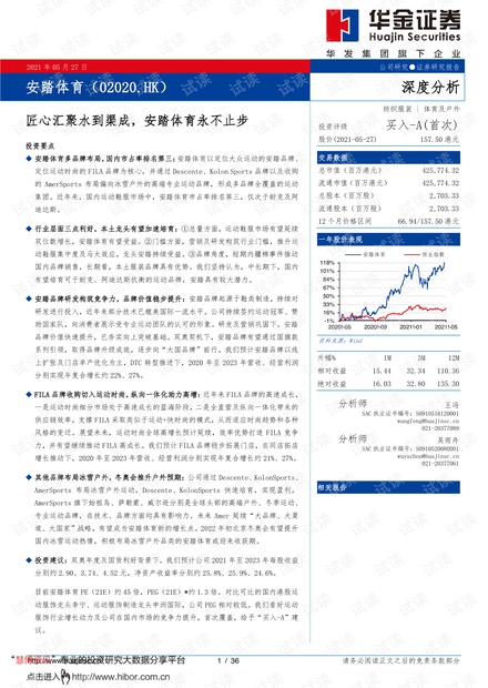 20210527-华金证券-安踏体育-2020.HK-匠心汇聚水到渠成,安踏体育永不止步.pdf