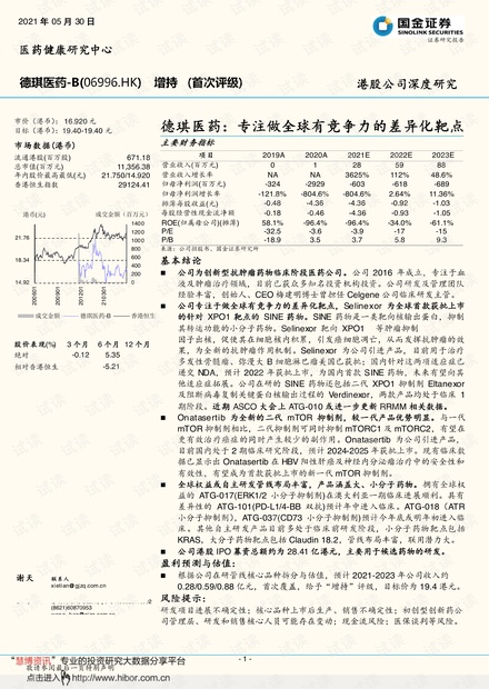 20210530-国金证券-德琪医药~B-6996.HK-德琪医药:专注做全球有竞争力的差异化靶点.pdf