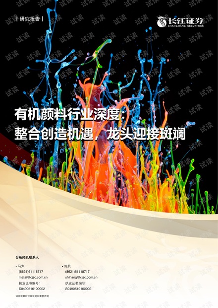 20210602-长江证券-有机颜料行业:整合创造机遇,龙头迎接斑斓.pdf