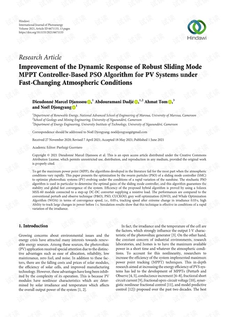 Improvement_of_Robust_Sliding mode MPPT controller based PSO algorithm .pdf