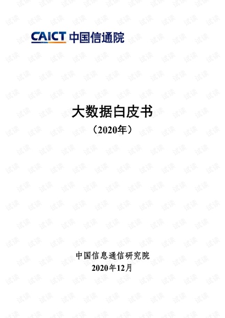 大数据白皮书2020年.pdf