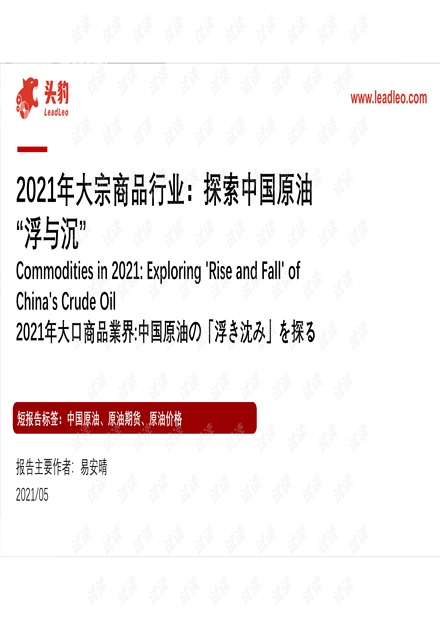 20210531-头豹研究院-能源行业2021年大宗商品行业:探索中国原油“浮与沉”.pdf