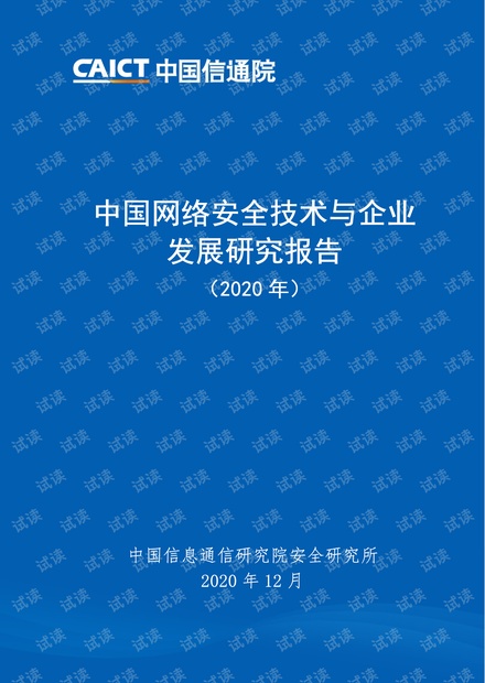 中国网络安全技术与企业 发展研究报告 (2020 年).pdf